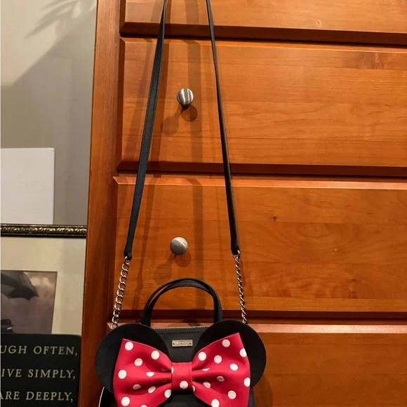Kate Spade Black and Red Polka Dot Bow Bag - Picture 2 of 5